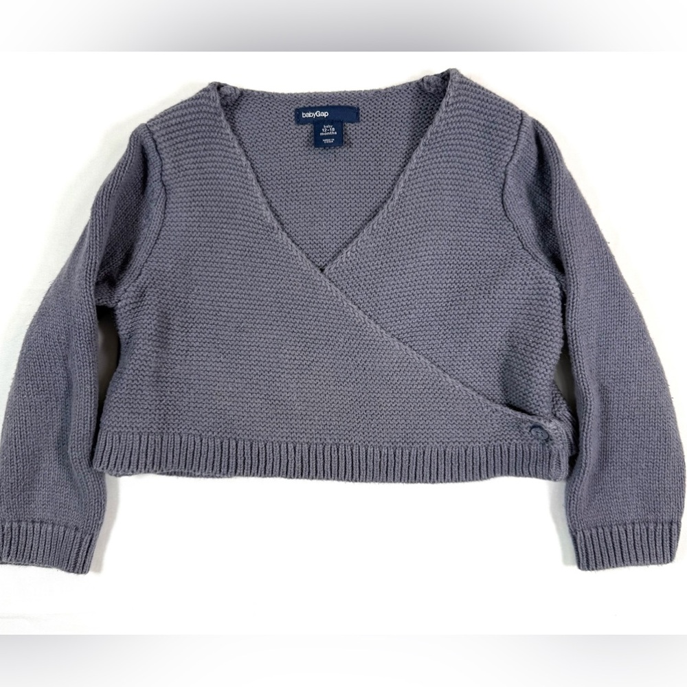 GAP Baby Knit Cardigan Size 12-18 Months Cozy Minimal‎ Classic